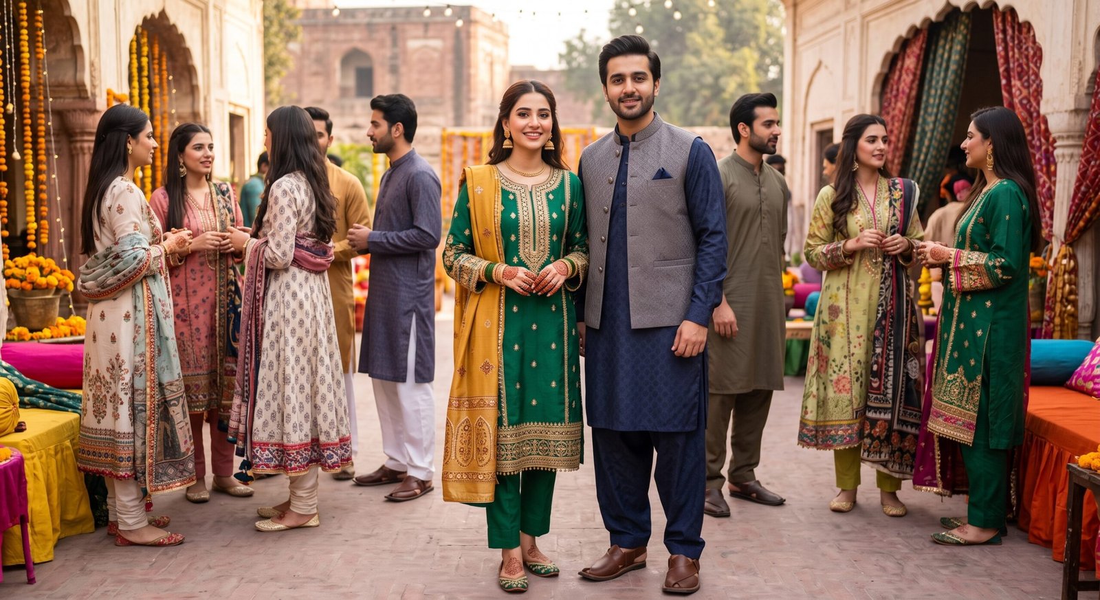 Party wear fabric collection for men and women