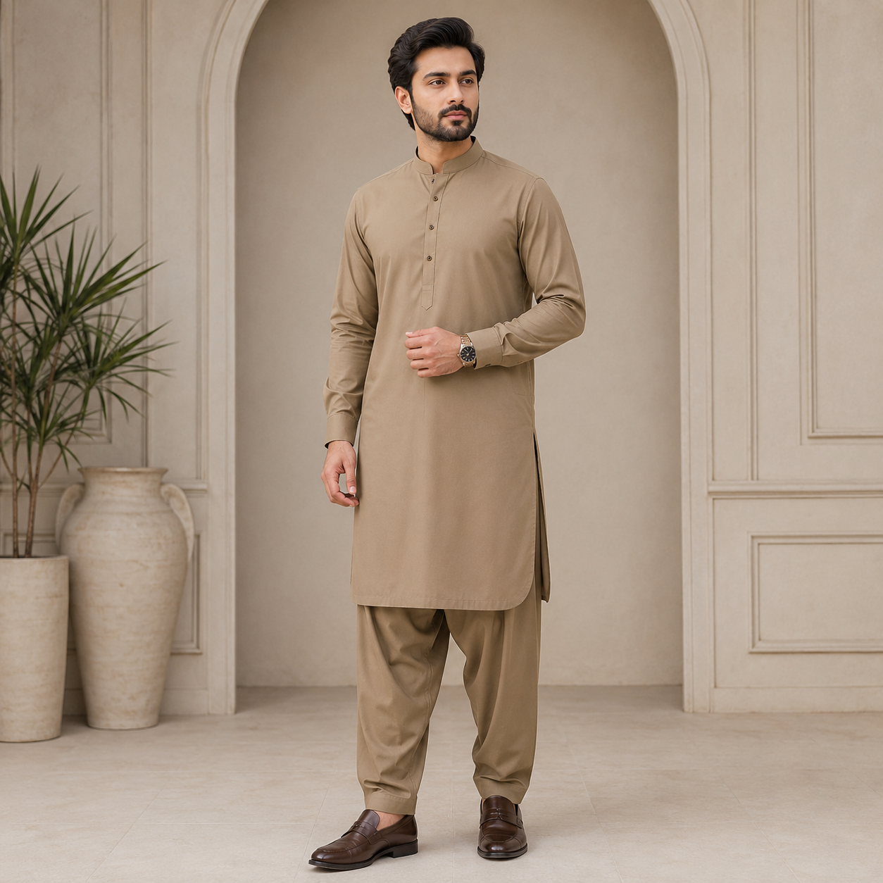 men stitched
